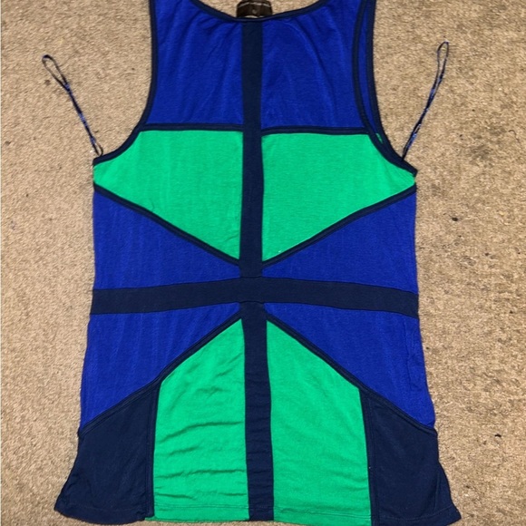 Fenn Wright Mason Colorblock Sleeveless Top - Blue and Green - Picture 3 of 3
